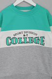 Barmy Boy's Green College Font Printed Sweatshirt