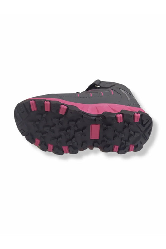 Jump Girl's Gray Pink Kids Boots