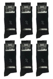 BGK Men's Black 6 Pairs Cotton Economical Socks