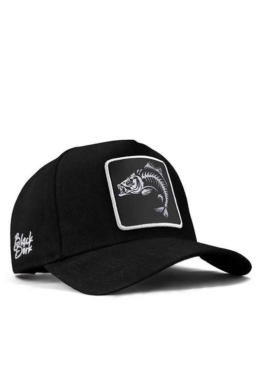 BlackBörk Men's Black Baseball Fish Hats