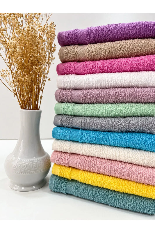 Ayhan Home Kitchen 12 Pieces Colorful 30x30cm Towels