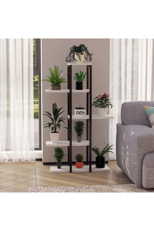 Egemev Decorative 5-Shelf Metal Flower Pot