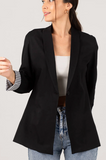 Armonika Women's Black Single Button Jacket