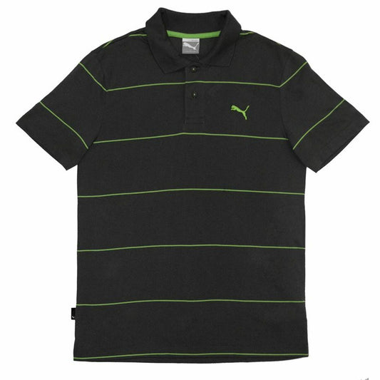 Men’s Short Sleeve Polo Shirt Puma Jacquard Black