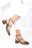 Soho Women's Leopard Patent Leather Heel