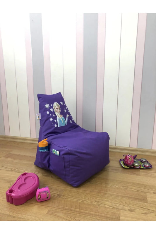Pufumo Garden Purple Elsa Children's Bean Bag