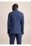 Mango Men's Navy Blue Shearling Wool Slim Fit Suit Blazer Jacket