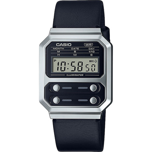 Unisex Watch Casio F100 TRIBUTE - STEEL / BLACK ***SPECIAL PRICE*** (Ø 40 mm)