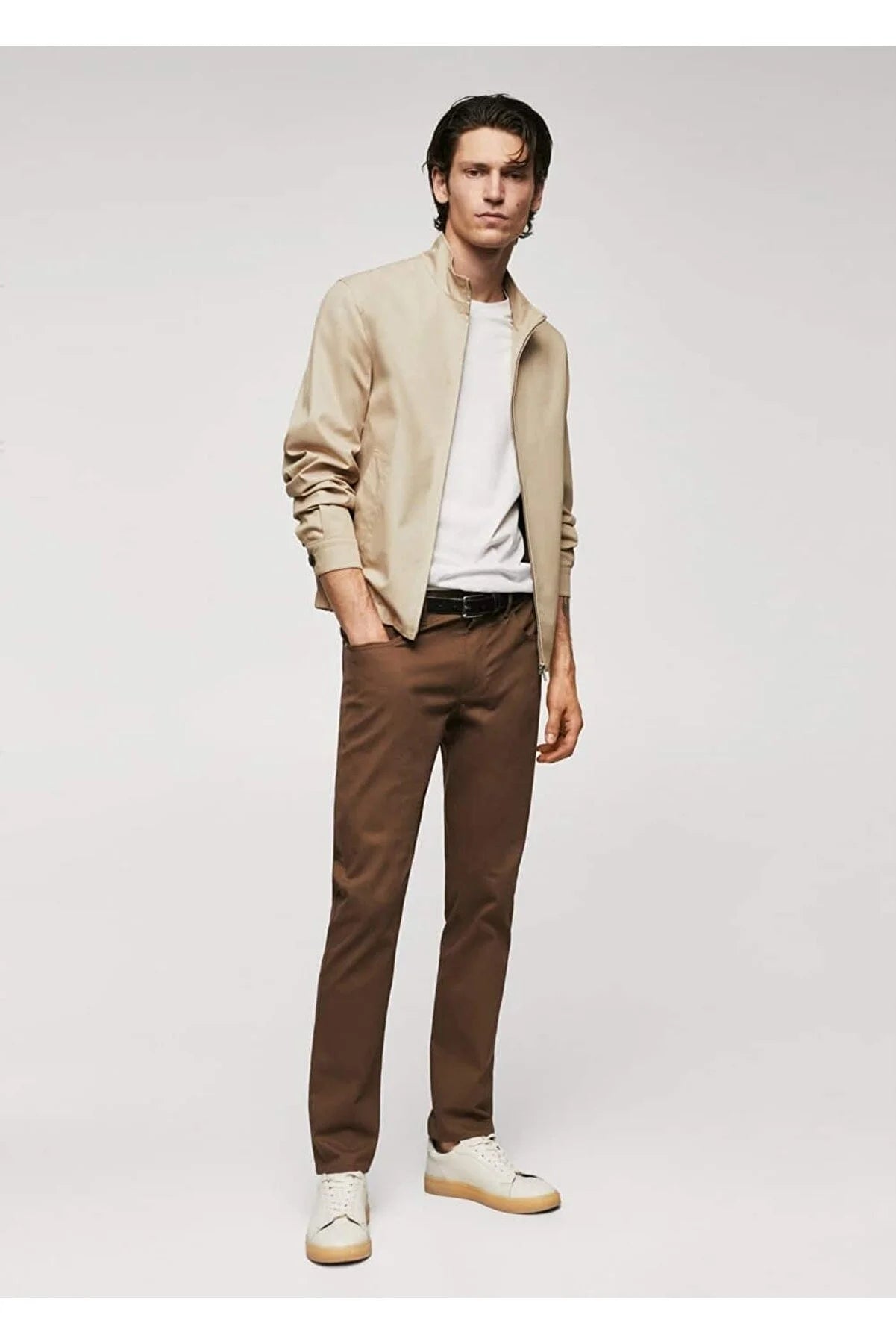 Mango Men's 100% cotton bomber jacket جاكيت رجالي – Loyabi