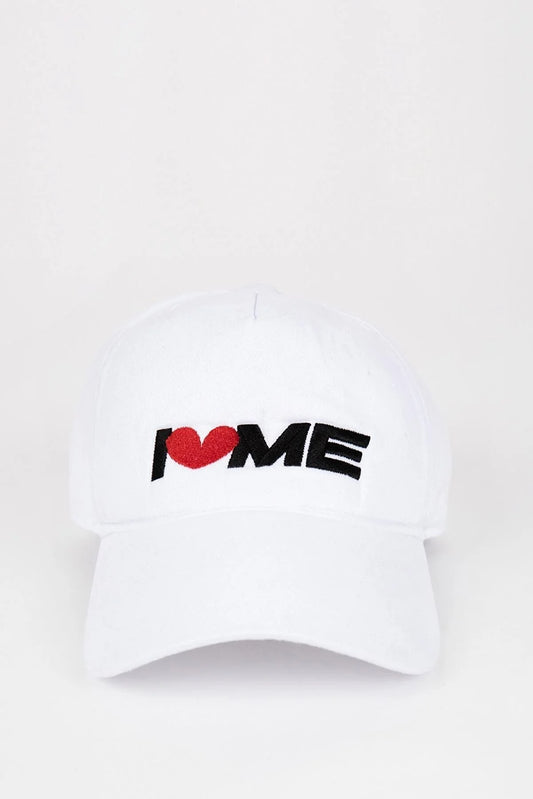 Defacto Women's I Love Me Printed Hats