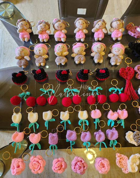 Valentina Handmade Cherry Key Chain