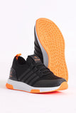 Tonny Black Boy's Black Orange Sports Shoes