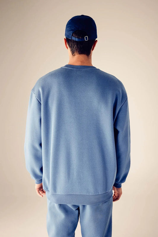 Defacto Men's Blue Oversize Fit Sweatshirt