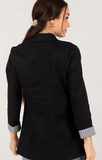 Armonika Women's Black Single Button Jacket