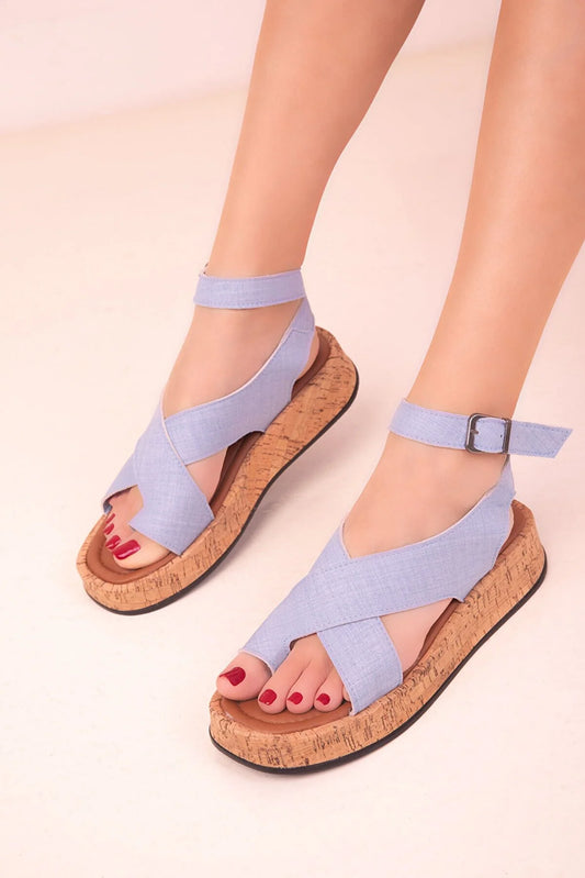 Soho Women's Blue Denim 18205 Sandals