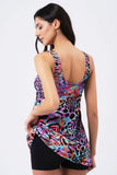 Vawensea Women's Lycra Shorts Zebra Print Dress Swimsuits