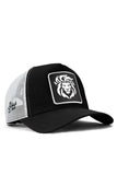 BlackBörk Men's Black-white Baseball Trucker Lion Hats