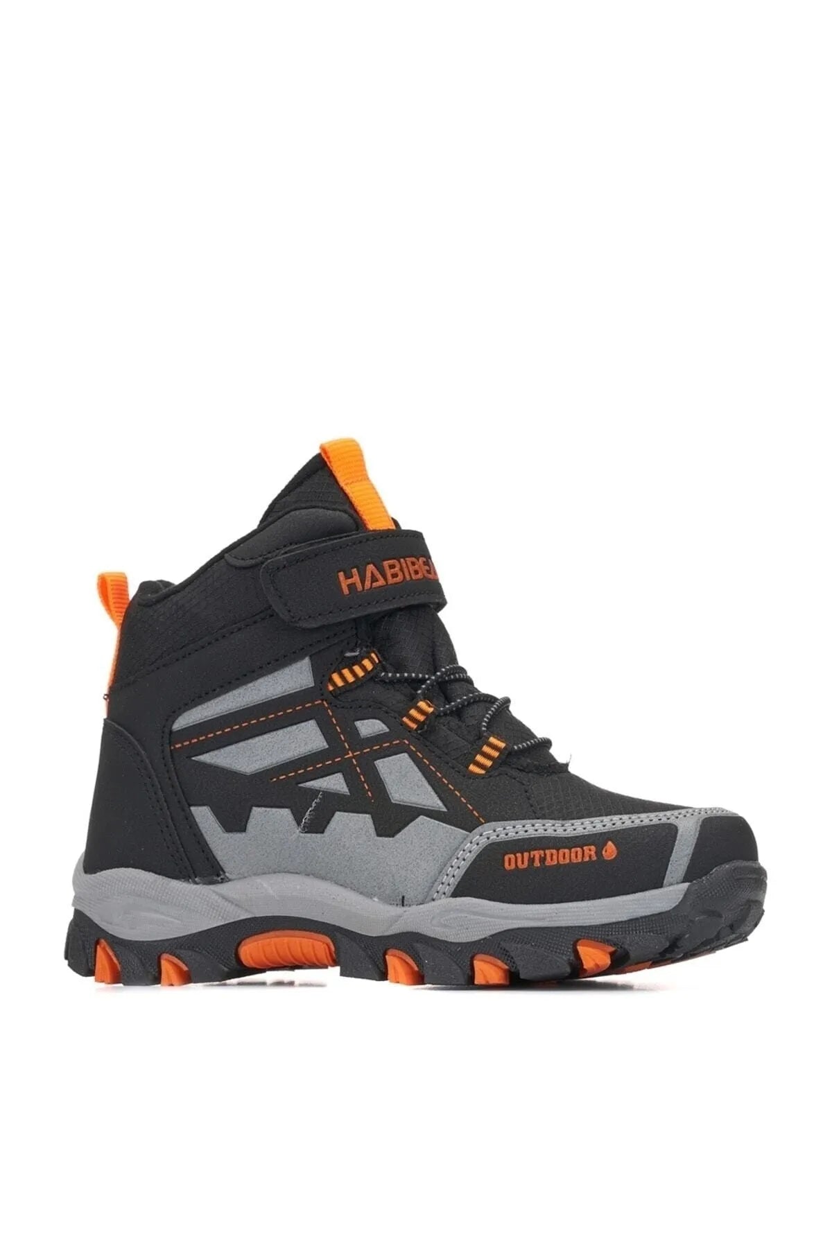 Lagoos Boy's Black Orange Outdoor Boots