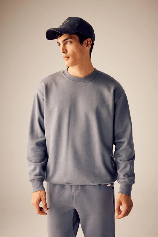 Defacto Men's Grey Oversize Fit Sweatshirt