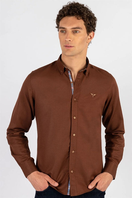 Tudors Men's Brown Shirt