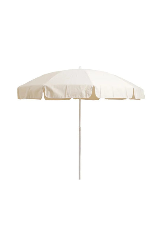 Mashotrend Garden White Single Color Polyester Fabric Umbrella