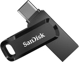 SanDisk 64GB Ultra Dual Drive Go USB Type-C Flash Drive, Black 300MB/S