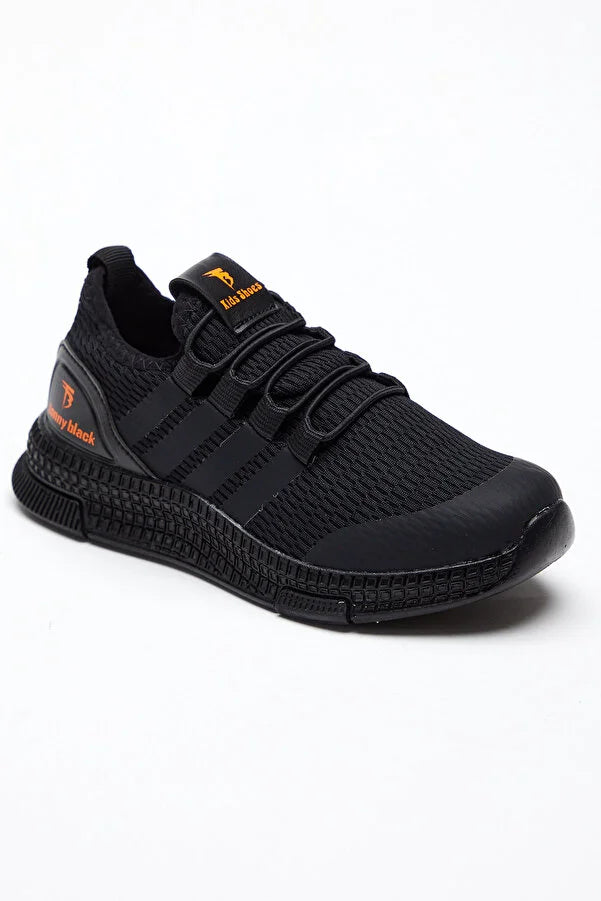 Tonny Black Boy's Black Sports Shoes