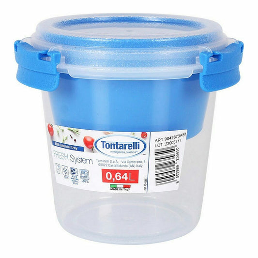 Hermetic Lunch Box Tontarelli Fresh System Yoghurt 640 ml ø 12,6 x 11,3 cm (6 Units)