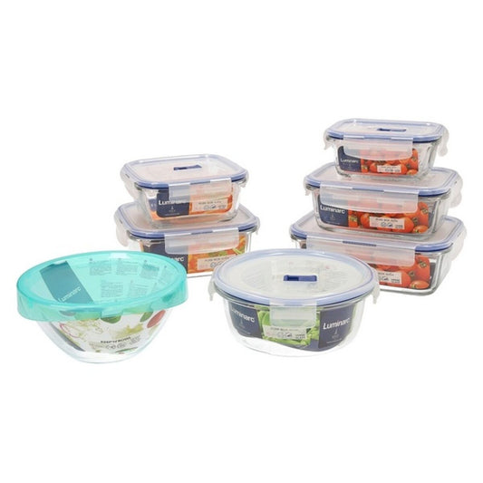 Set of lunch boxes Luminarc Pure Box Active (7 pcs) Crystal (7 pcs)