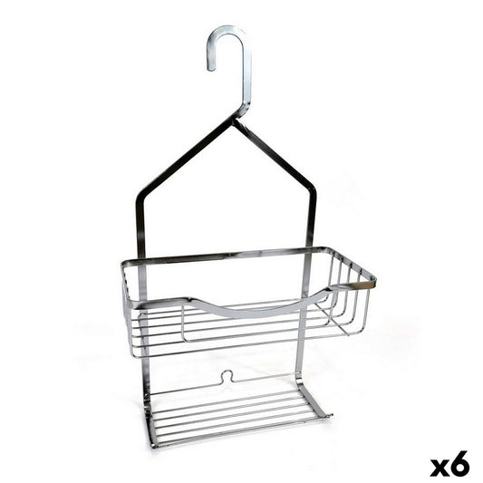 Shower Hanger Confortime Chromed Aluminium Silver 27,5 x 12,5 x 50,5 cm (6 Units)