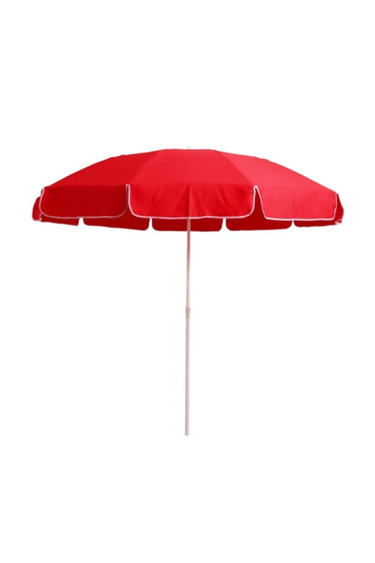 Mashotrend Garden Red Single Color Polyester Fabric Umbrella