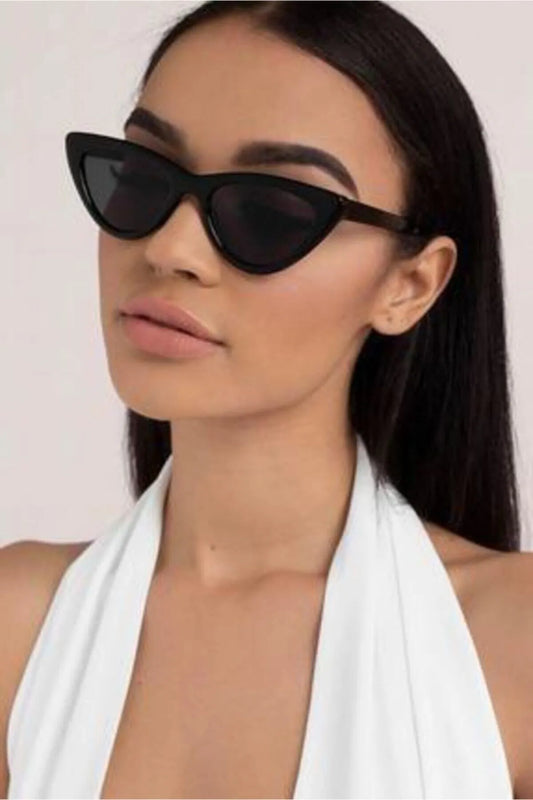 Modalucci Women's Black Cat Eye Sunglasses