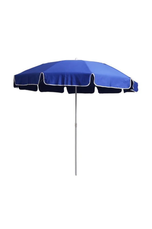Mashotrend Garden Navy Blue Single Color Polyester Fabric Umbrella