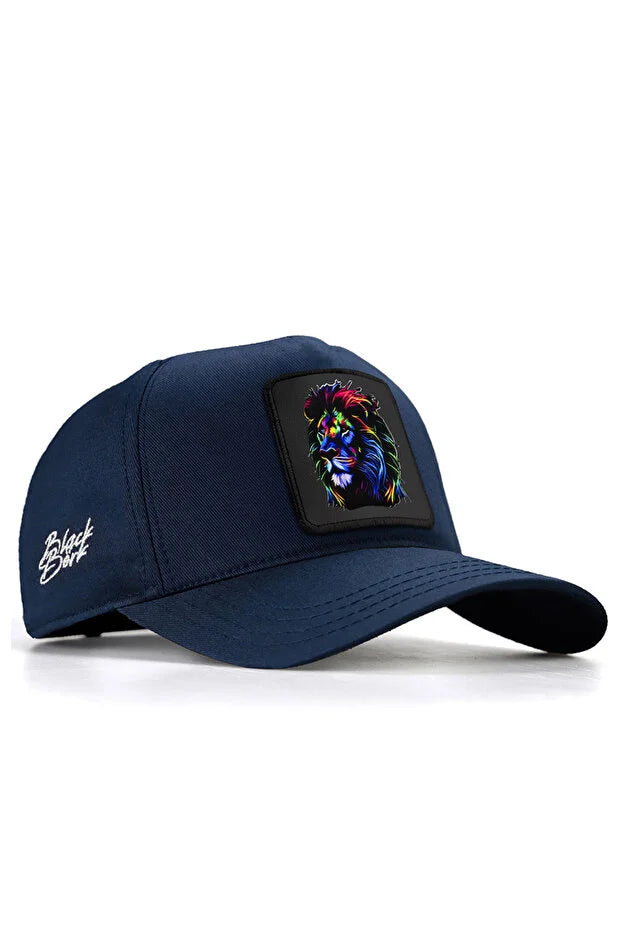 BlackBörk Men's Navy Blue Baseball Lion Hats