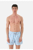 John Frank Men's Patterned Or Printed Swim Shorts