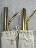 AquaSteel Metal Straw Set