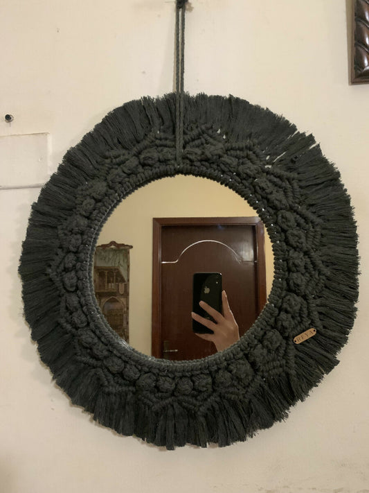 REYA’s handmade Macrame Mirror