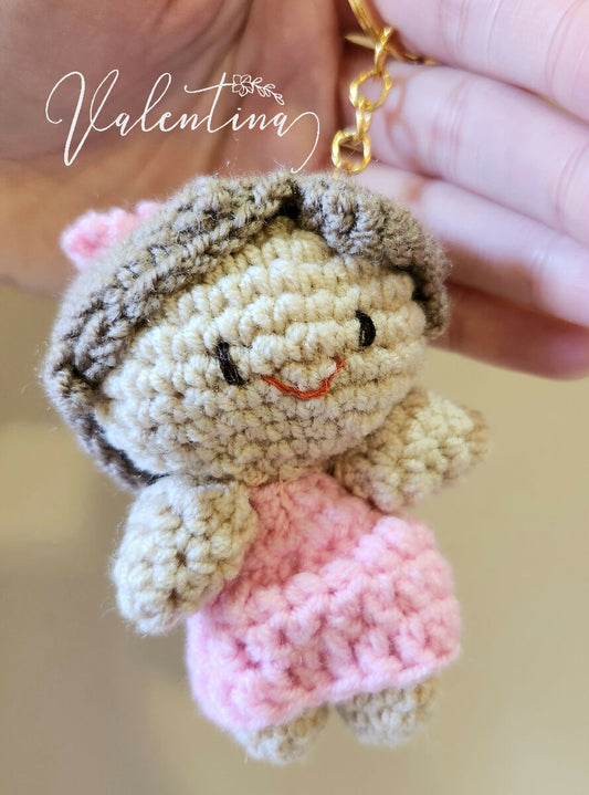 Valentina Handmade Girl Key Chain - Available in Different Colors