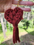 Valentina Handmade Heart Tassel Key Chain - Available in Different Colors