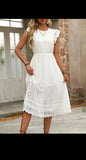Fashion Beauty Style 7 Lace White Dress