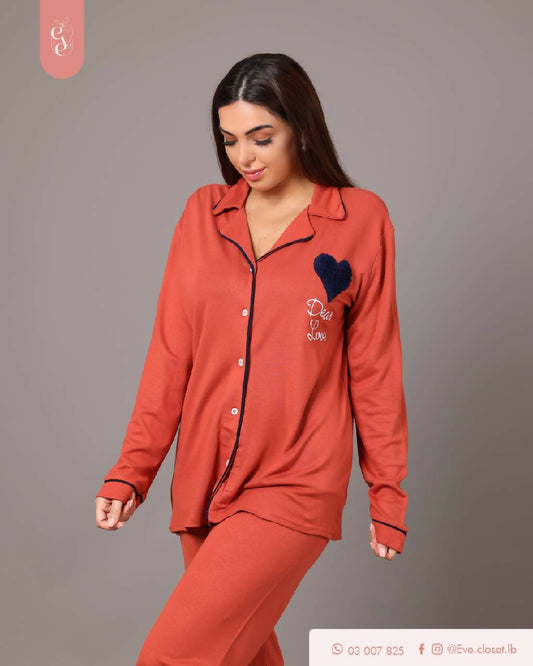 EVE.CLOSET Dear Love Pajama