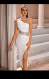 Fashion Beauty Style 7 Elegant One Shoulder White Dress