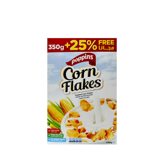 Poppins Toasted Corn Flakes 438 g رقائق ذرة محمصة