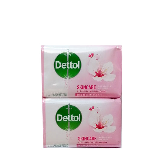 Dettol Skincare Anti Bacterial Bar Soap 6 PCS صابون ديتول للعناية بالبشرة