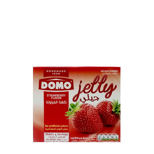 Domo Strawberry Flavour Jelly 85 g دومو جيلي نكهة الفراولة