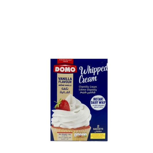 Domo Whipped Cream Vanilla Flavour 72 g دومو شانتي كريم بنكهة الفانيلا