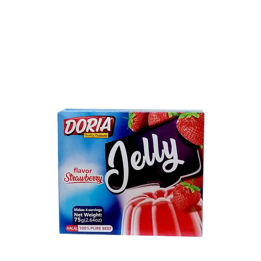 Doria Strawberry Flavour Jelly 75 g  دوريو جيلي نكهة الفراولة 75 غرام