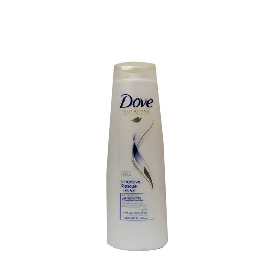 Dove Intensive Rescue Shampoo With Fiber Actives To Help Repair Hair 400 ml دوف شامبو للإنقاذ المكثف بالألياف النشطة للمساعدة في إصلاح الشعر