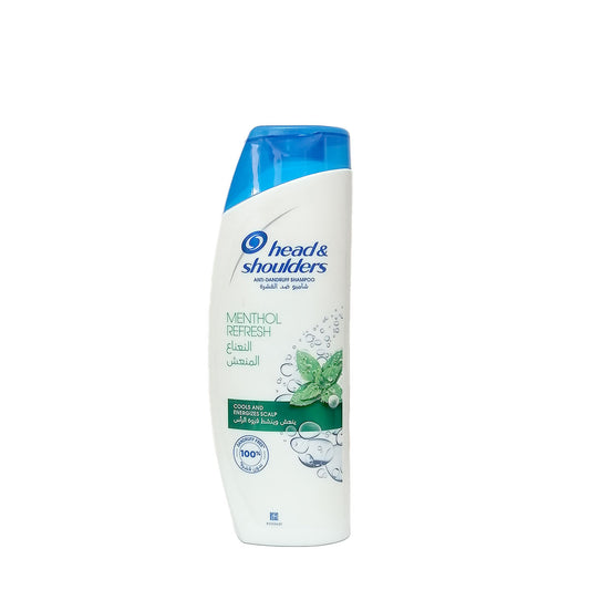 Head & Shoulders Anti-Dandruff Shampoo Menthol Refresh 400 ml  هيد آند شولدرز شامبو ضد القشرة النعناع المنعش 400 غرام