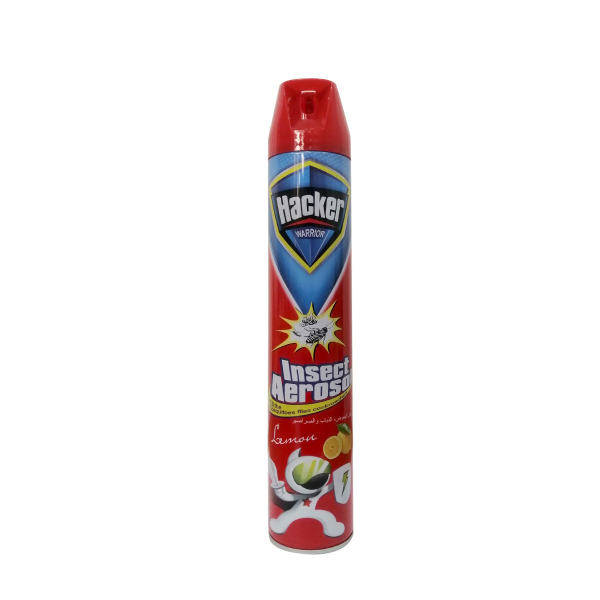 Hacker Warrior Lemon Insect Aerosol 750 ml هاكر